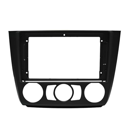 Car Radio Faceplate Frame 9" Autoradio-Blende/Passend for BMW 1er-Reihe E81 E82 E87 E88 2004-2012 Video-Panel-Player Audio Dash 2-Din-Rahmen Armaturenbrett-Montagesatz Car Radio Frame(Manual AC,Cabl von PGAEVG