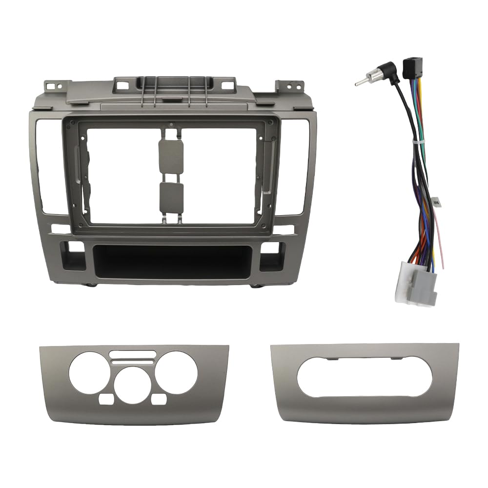 Car Radio Faceplate Frame 9 Zoll/Fit for Nissan Tiida Latio 2005-2010 Auto Radio Blenden Stereo Dashboard Panel Rahmen 2 Din DVD GPS Mp5 Android Player Trim Kit Car Radio Frame(Frame an cord) von PGAEVG