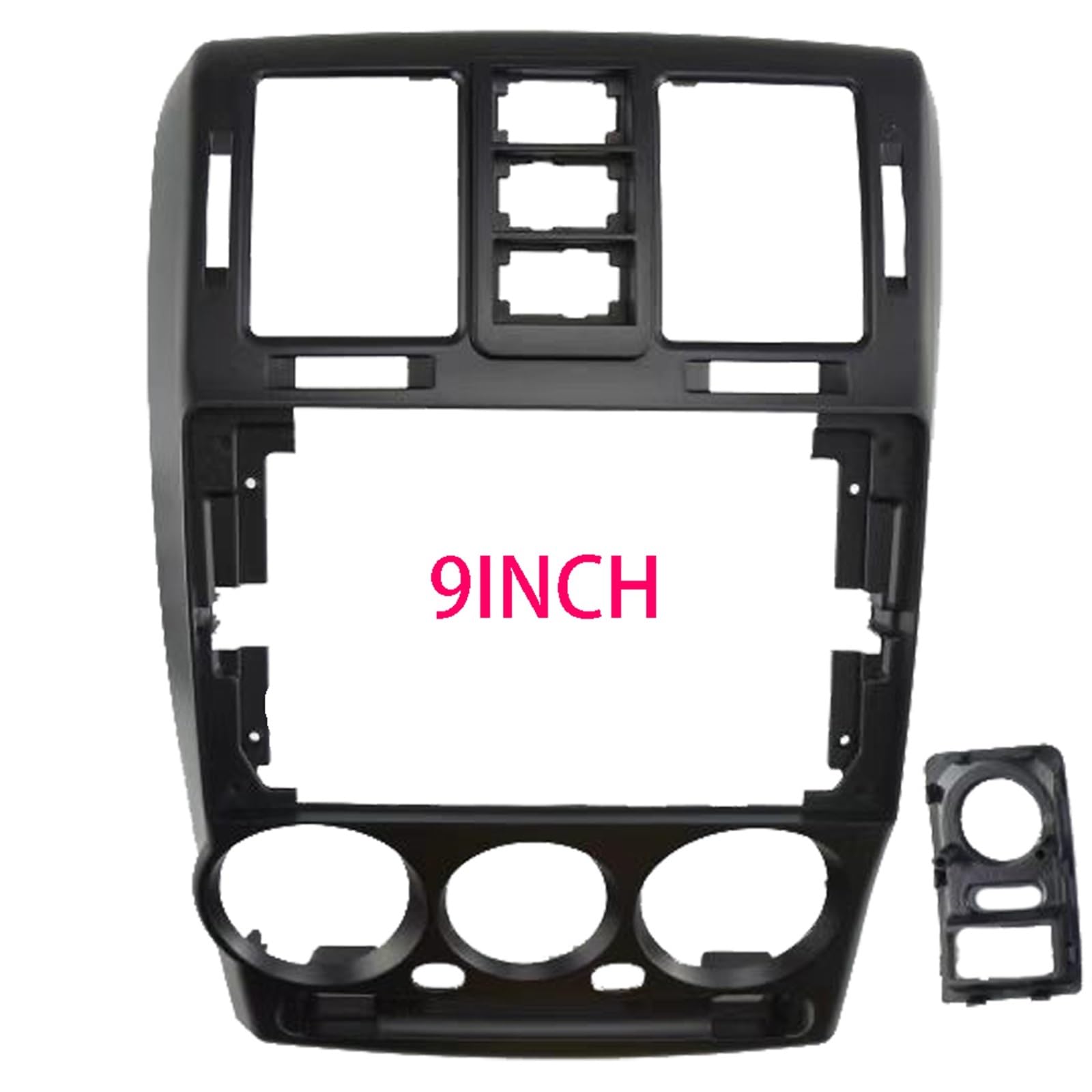 Car Radio Faceplate Frame 9 Zoll 2 Din Auto Audio Rahmen GPS Navigation Fascia Panel Auto DVD Kunststoffrahmen Fascia/Passend for 2004-2006 Hyundai Getz Car Radio Frame von PGAEVG