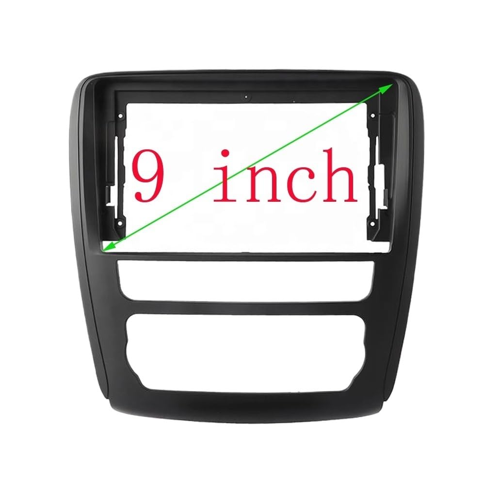 Car Radio Faceplate Frame 9-Zoll-2-Din-Autorahmen-Blendenadapter/Passend for Buick Enclave 2009-2013 Großbild-Android-Radio-Audio-Armaturenbrett-Montage-Panel-Kit Car Radio Frame(2014-2018,Frame cab von PGAEVG