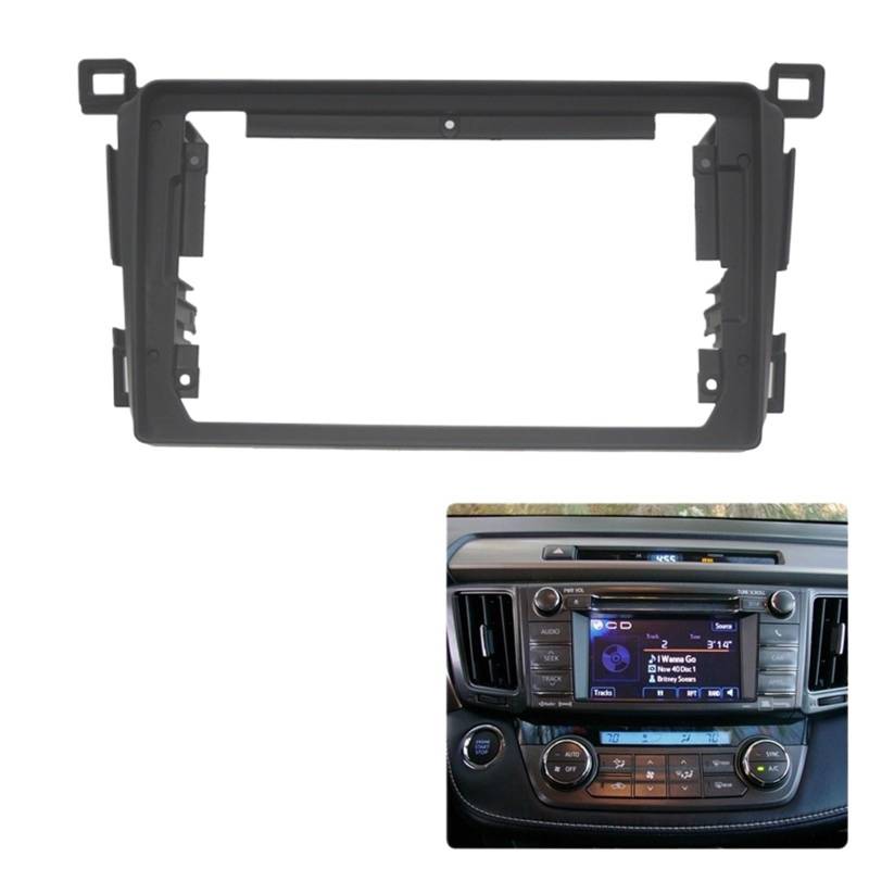 Car Radio Faceplate Frame 9-Zoll-Android-Autoradio-Rahmen-Kit/Passend for Toyota RAV4 2012-2017 Auto-Stereo-Mittelkonsolenhalter Fascia Trim Lünette Frontplatte Car Radio Frame von PGAEVG