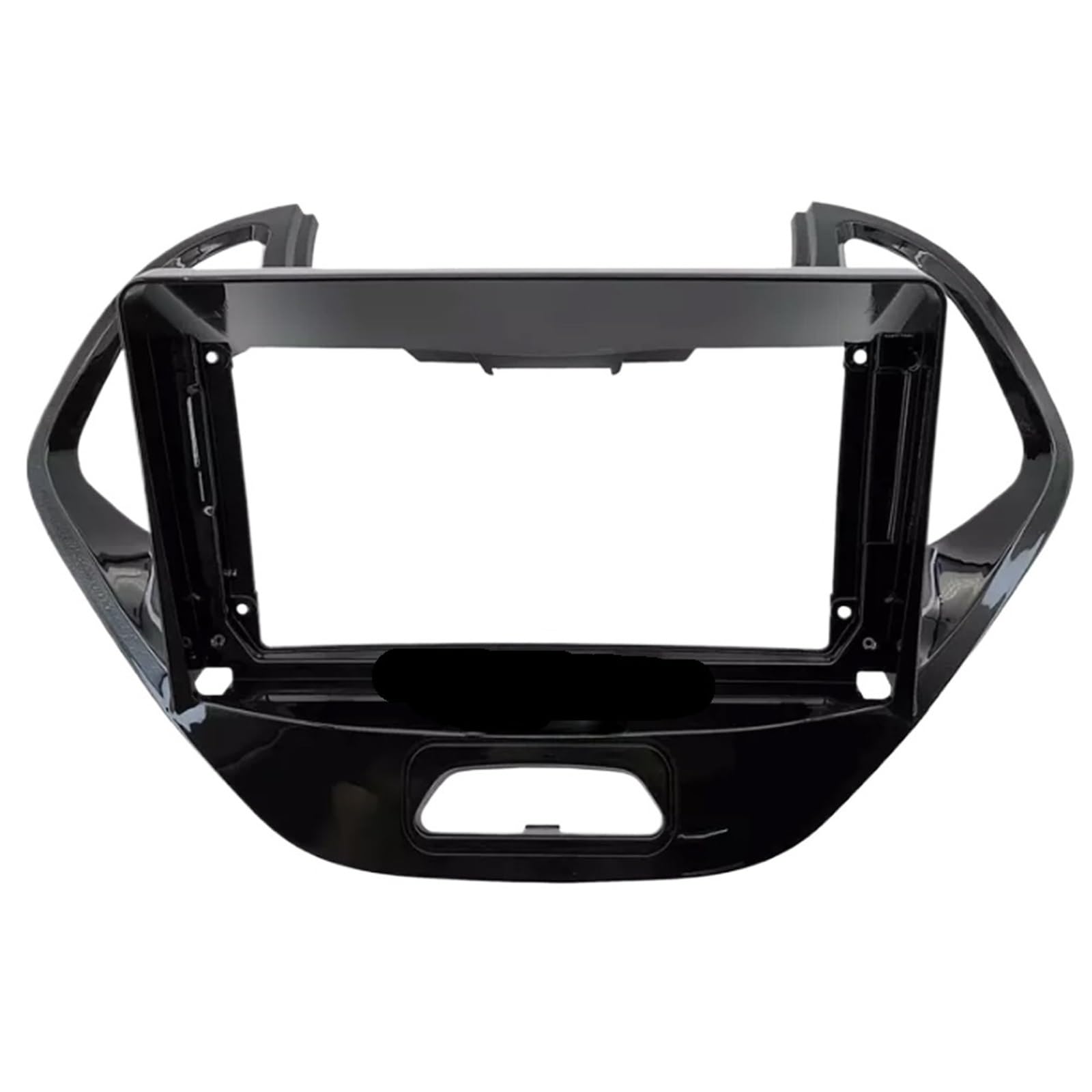 Car Radio Faceplate Frame 9-Zoll-Auto-Audiorahmen, GPS-Navigationsblende, Auto-DVD-Kunststoffrahmen, passend for 2019 FORD FIGO ASPIRE/FREESTYLE Car Radio Frame(Frame-black,Frame an canbus) von PGAEVG