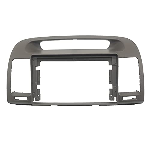 Car Radio Faceplate Frame 9-Zoll-Autoradio-Armaturenbrettblende/passend for Toyota Camry 5 2002-2006 Auto-Stereo-Panelmontage Dual Din CD DVD-Rahmen + Kabelbaum Car Radio Frame(Gray,Only frame kit) von PGAEVG