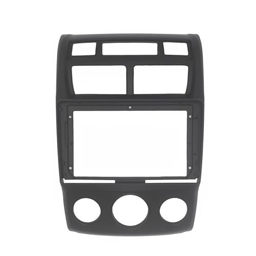 Car Radio Faceplate Frame 9-Zoll-Autoradio-Blende/Passend for KIA Sportage 2005-2010 Video-Panel-Player Audio Dash 2 Din Rahmen Armaturenbrett-Montagesatz Car Radio Frame(MANUAL AC) von PGAEVG