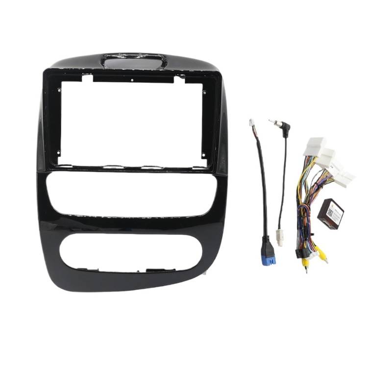 Car Radio Faceplate Frame 9-Zoll-Autorahmen-Blendenadapter Canbus-Box-Decoder Android Radio Audio Dash Fitting Panel Kit/Passend for Renault Clio 4 2012-2021 Car Radio Frame(A Frame Cable Canbus) von PGAEVG