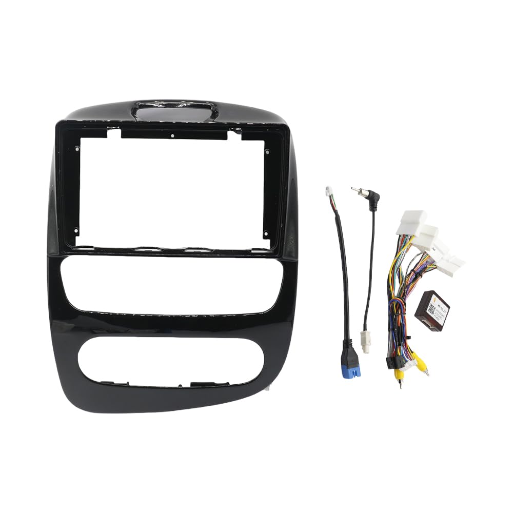 Car Radio Faceplate Frame 9-Zoll-Autorahmen-Blendenadapter Canbus-Box-Decoder Android Radio Audio Dash Fitting Panel Kit/Passend for Renault Clio 4 2012-2021 Car Radio Frame(B Frame Cable Canbus) von PGAEVG