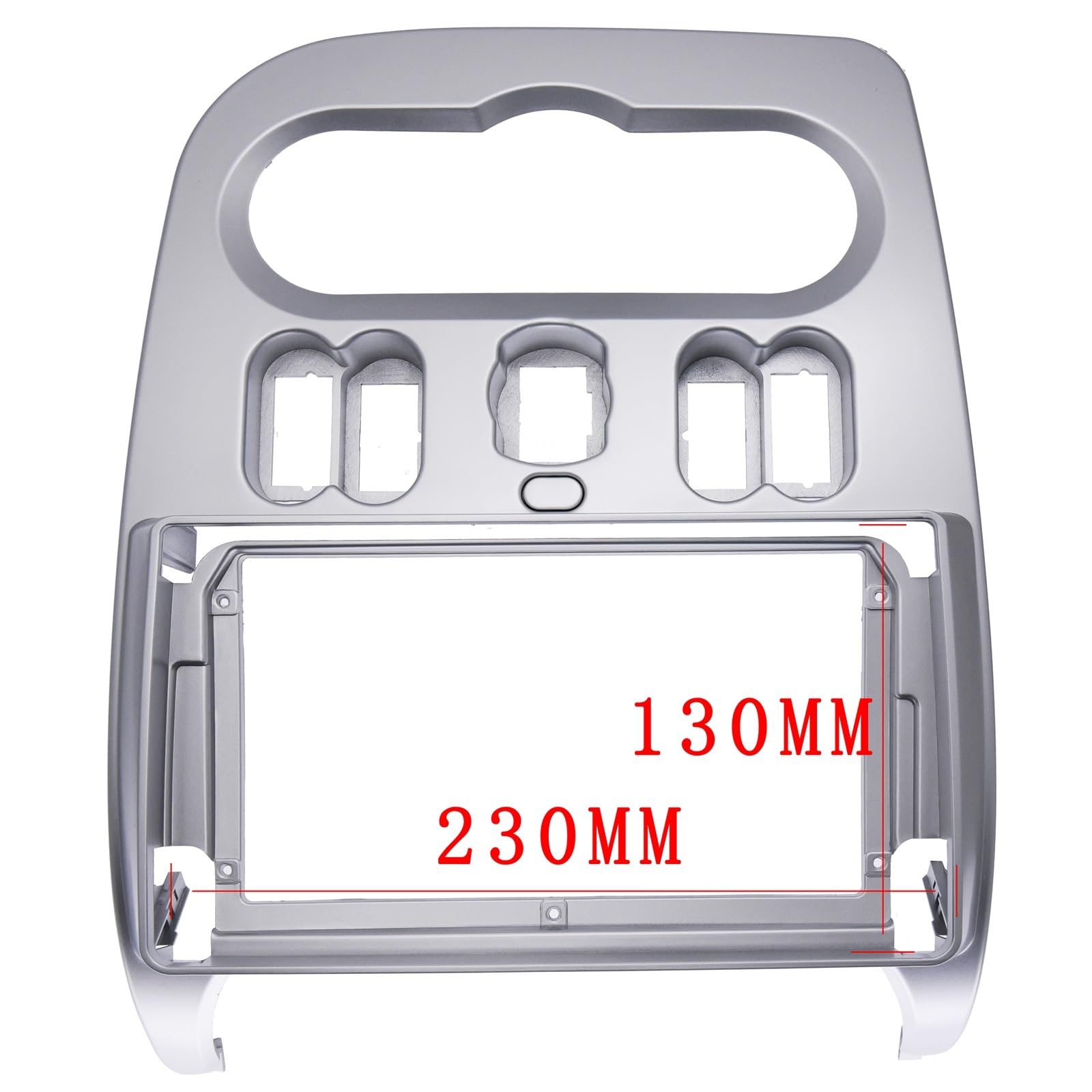 Car Radio Faceplate Frame 9-Zoll-Radioblende/passend for Renault Logan Sandero 2009–2013, 2 DIN, Auto-Stereo-Audio, DVD-Player-Panel-Adapterrahmen, Armaturenbrett-Halterung Car Radio Frame von PGAEVG