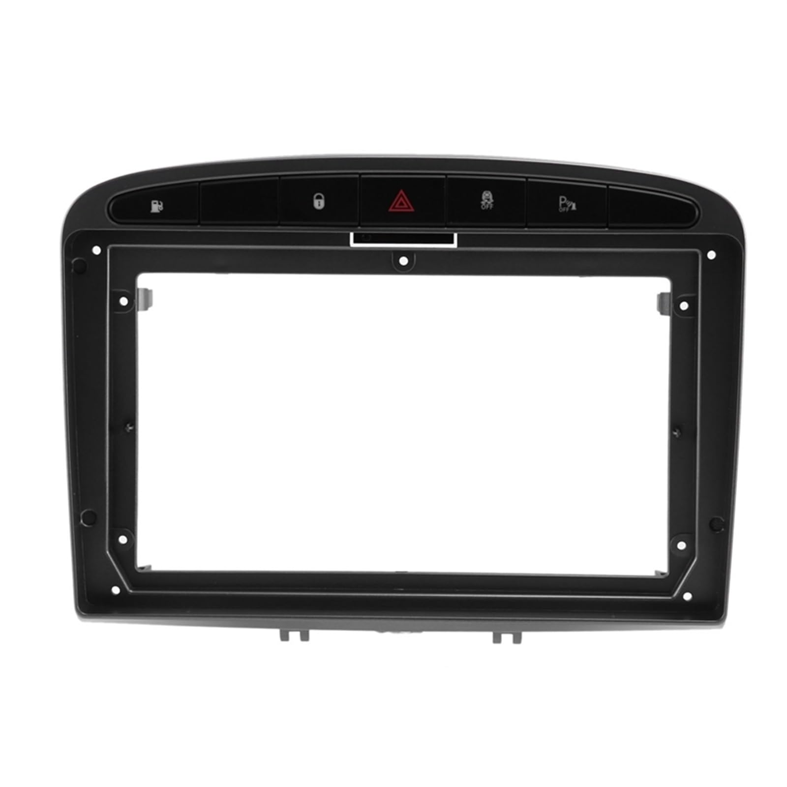 Car Radio Faceplate Frame Auto, kein DVD-Rahmen, nur Audio-Anbauadapter, Armaturenbrettverkleidung, 9 Zoll, passend for Peugeot 308 408 2008–16, Doppel-Radio-Player Car Radio Frame von PGAEVG