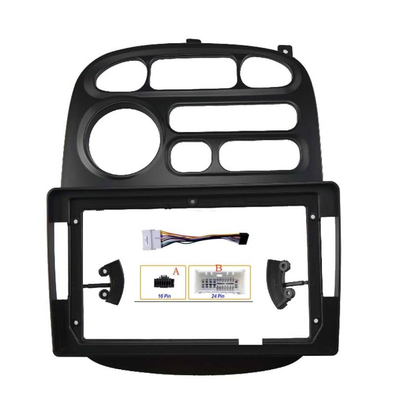 Car Radio Faceplate Frame Auto-Multimediarahmen, Auto-Audio-Radiorahmen, Armaturenbrett-Panel, 9 Zoll, Blenden/passend for JAC Refine 2012–2015, for Hyundai H-1 Starex 1997–2007 Car Radio Frame(Frame von PGAEVG