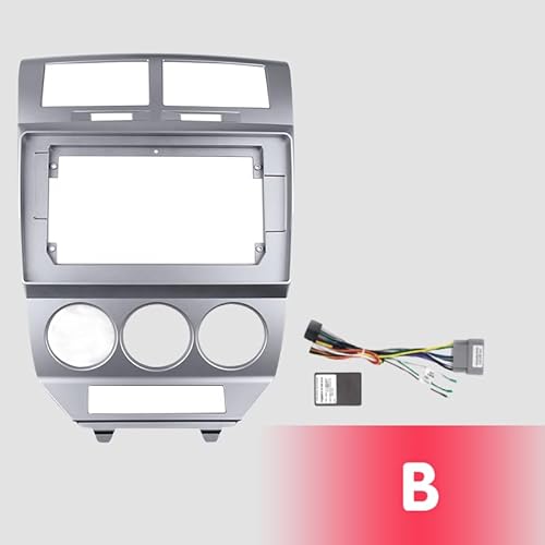 Car Radio Faceplate Frame Autoradio 10,1 Zoll 2Din Auto Audio Rahmen Radioblende GPS Navigation Blende/Passend for 2007-2010 DODGE CALIBER oder mit Canbus Box Car Radio Frame(B Canbus) von PGAEVG