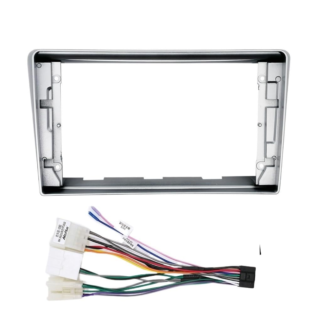 Car Radio Faceplate Frame Autoradio-Faszienrahmen/Fit for Toyota Avensis 2002 2003–2008, Adapter, Android-Radio-Audio-Armaturenbrett-Einbau-Lünette-Trim-Kit, Innenverkleidung Car Radio Frame(WHITE) von PGAEVG