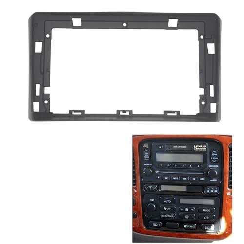 Car Radio Faceplate Frame Autoradio-Rahmen-Set, passend for Toyota LC100/Lexus LX470 4700, Auto-Stereo-Installation, Armaturenbrett-Einbaublende Car Radio Frame(7 inch) von PGAEVG