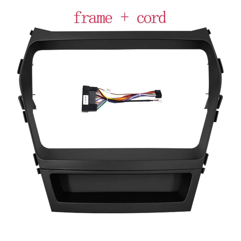 Car Radio Faceplate Frame Car Audio 2Din Fascia Frame Adapter/Passend for Hyundai IX45 Santa Fe 9" Big Screen DVD Installation Panel Kit Car Radio Frame von PGAEVG