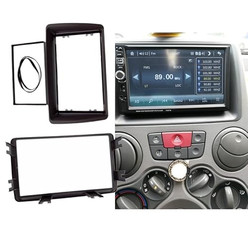 Car Radio Faceplate Frame Doppel-DIN-Autoradio-Blende/Fit for 2003–2012 FIAT PANDA Auto-Styling Autostereo-Adapterrahmen Car Radio Frame(178x100mm) von PGAEVG