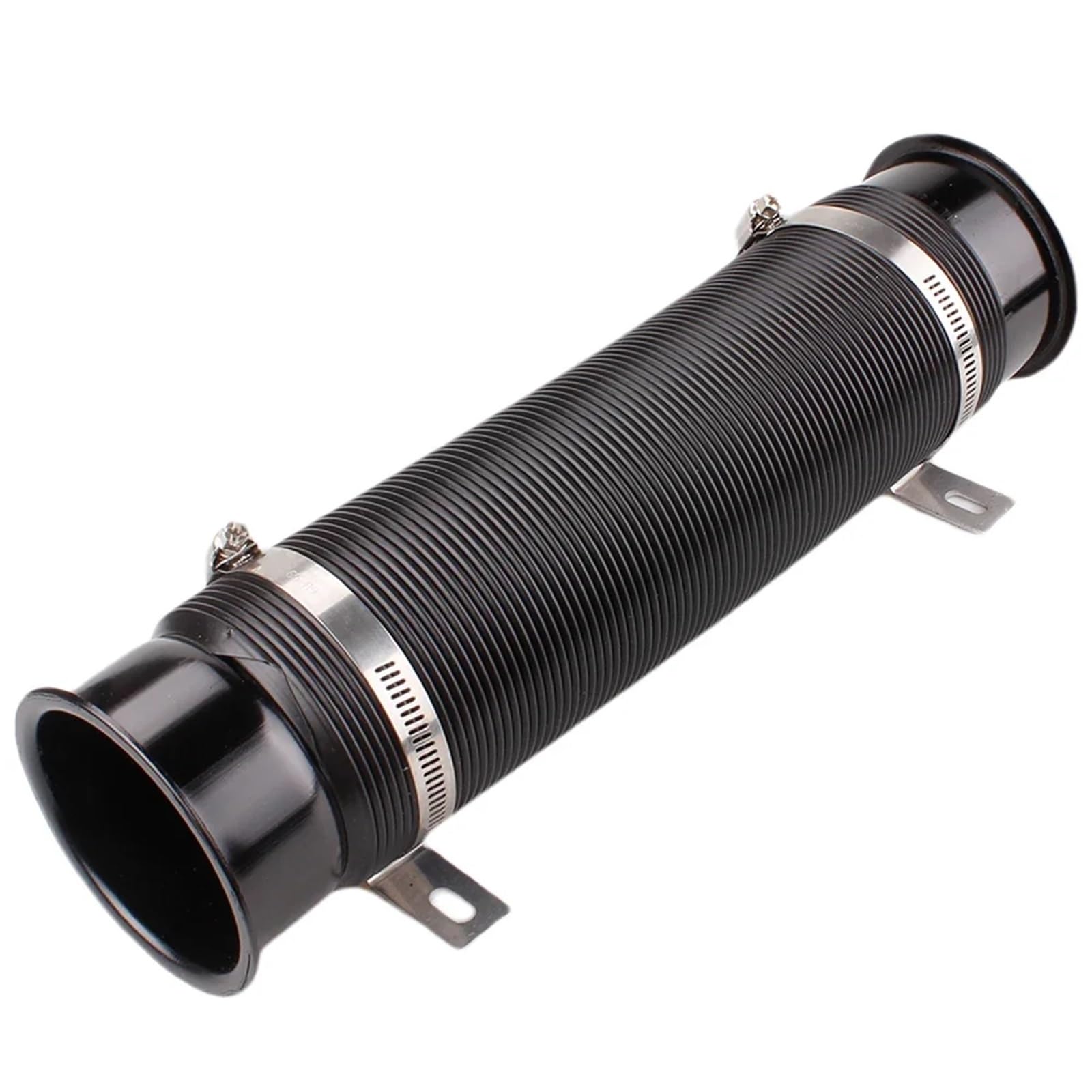 Intake Hose, Air Filter 76MM Auto Kaltluft Turbo Intake Einlassrohr Einstellbare Flexible Kanal Rohr Schlauch Kalt Feed Kanal Rohr Kit Ansaugschlauch, Luftfilter(Black) von PGAEVG