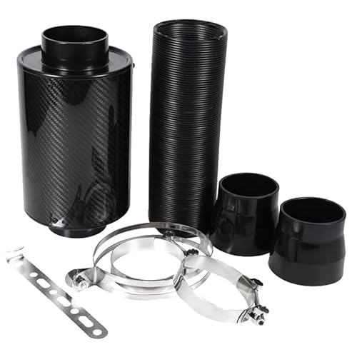 Intake Hose, Air Filter Auto 3 Zoll Universal Carbon Fiber Luftfilter Feed Geschlossenen Ansaugschlauch Kit Ansaugschlauch, Luftfilter von PGAEVG