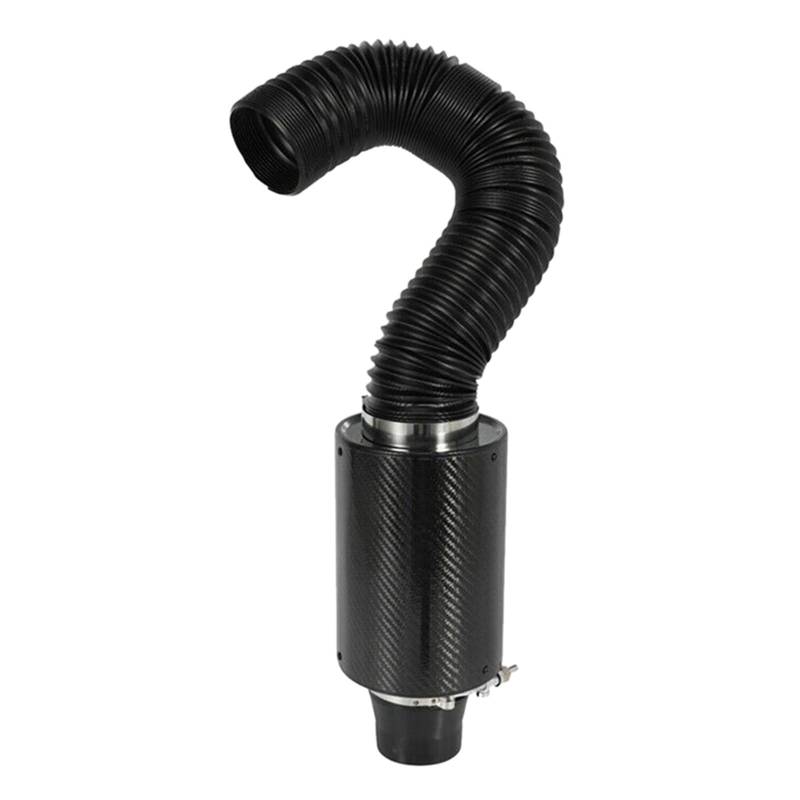 Intake Hose, Air Filter Universal 3 Zoll Auto Carbon Fiber Kaltluftfilter Ansaugrohr Schlauch Kit Auto Filter Ansaugset Luftfilter Ansaugschlauch, Luftfilter von PGAEVG