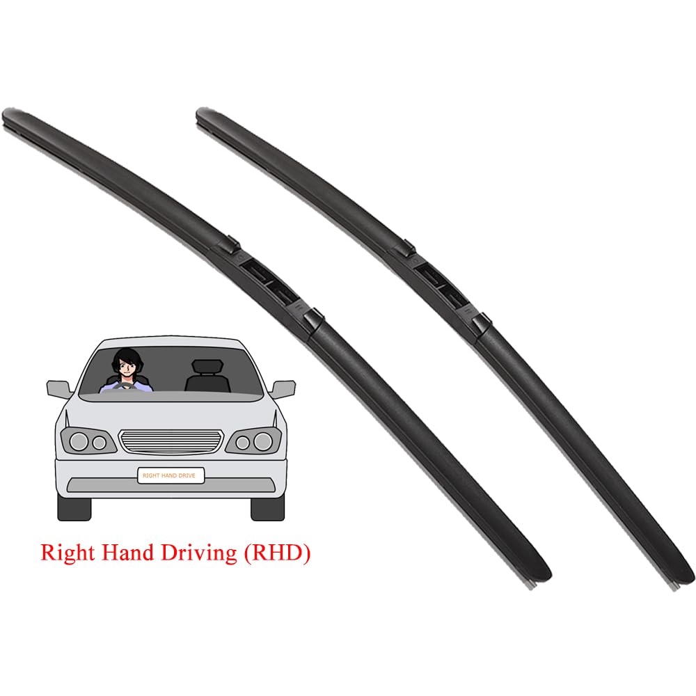 Wiper Blade Auto-Scheibenwischerblatt/Fit for VW Volkswagen Passat B5 B5.5 3B 1996 1997 1998 1999 2000 2001 2002 2003 2004 2005 Windscreen Wiper Blades(Black (RHD),VW (VOLKSWAGEN)_(B5) 1996-2000_PASSA von PGAEVG