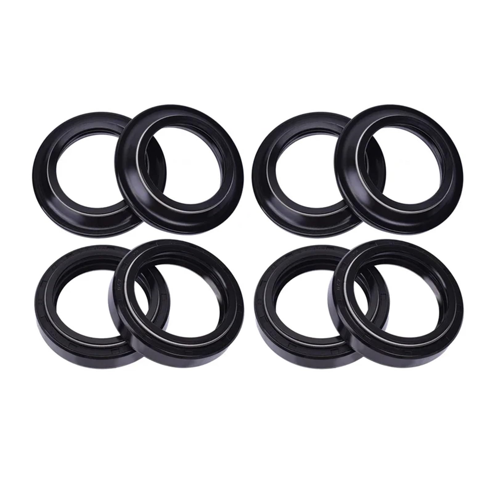 33x45x8/10,5 200cc 250cc Motorrad Gabel Dämpfer Öl Dichtung & 33x45 Staub Dichtung lip for TW200 TW 200 SRX250 SRX 250(4pcs seal 4pcs cover) von PGENDJHTE