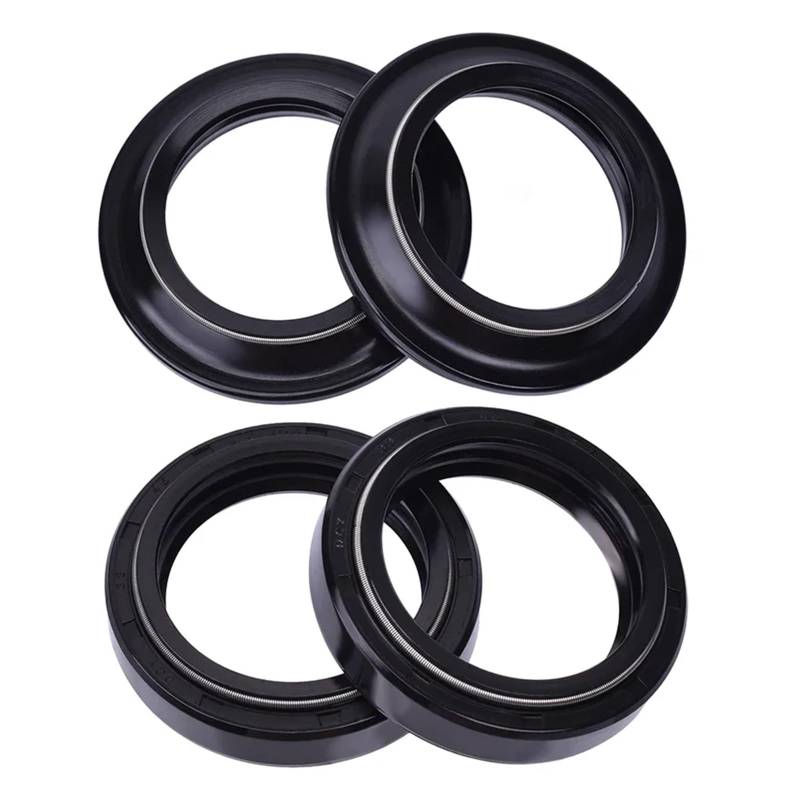 33x45x8/10,5 Motorrad Gabel Dämpfer Öl Dichtung 33 45 Staub Dichtung lip for BW200 BW350 BW 200 350 XV250 Route 66 XV 250(2pcs seal 2pcs cover) von PGENDJHTE