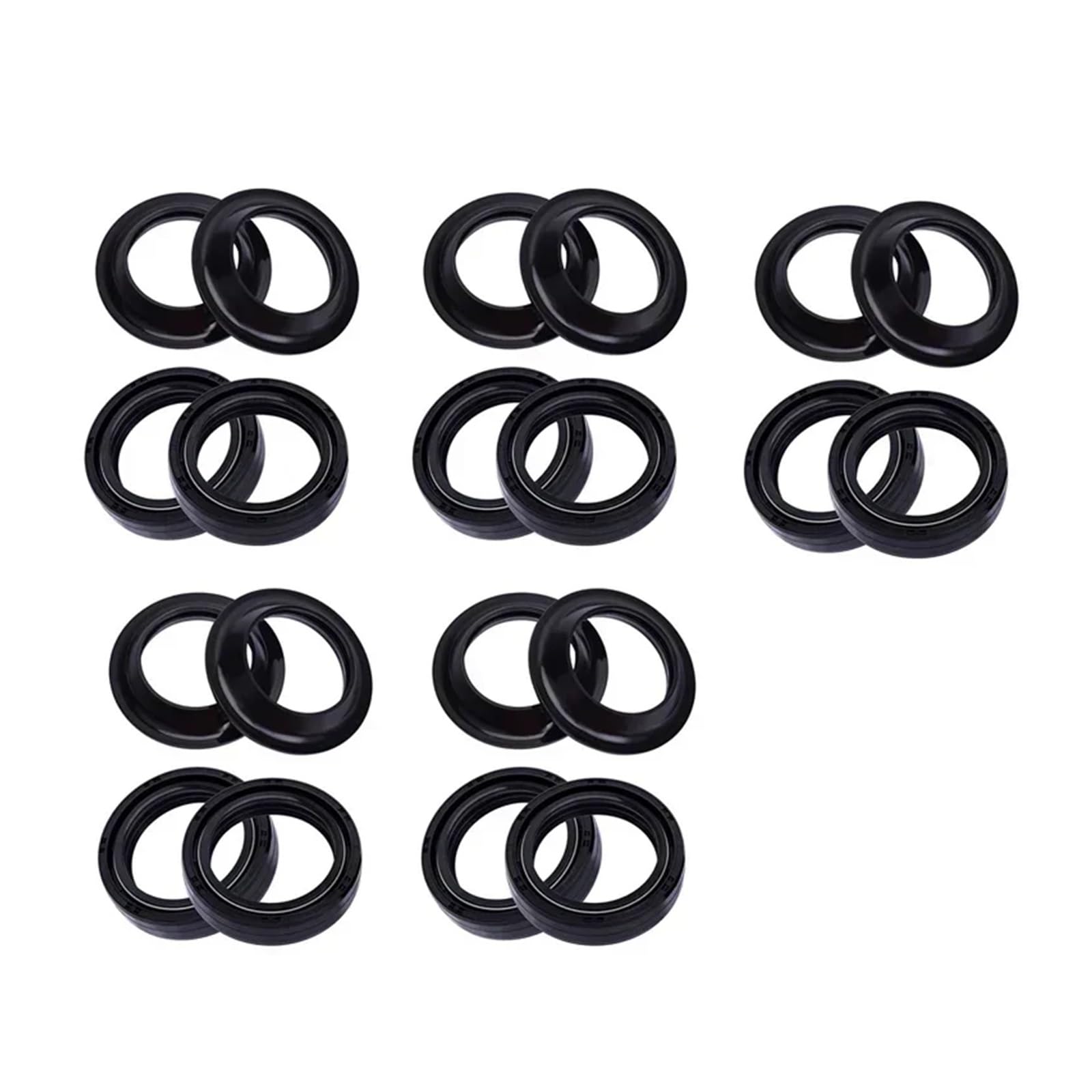 35x48x11 35 * 48 Motorrad Zubehör Gabel Dämpfer Öl Dichtung 35 48 Staub Abdeckung 91255-KBH-003 91255-300-023 for XL883(10pc seal 10pc cover) von PGENDJHTE