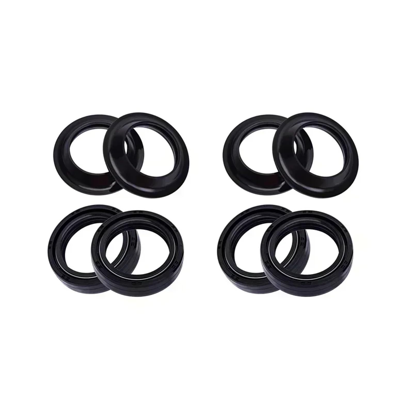 35x48x11 35 48 Gabel Dämpfer Öl Dichtung & Staub Abdeckung for GS650G GS650GL GS650 GX GS 650 XN850 85D XN 850(4pcs seal 4pcs cover) von PGENDJHTE