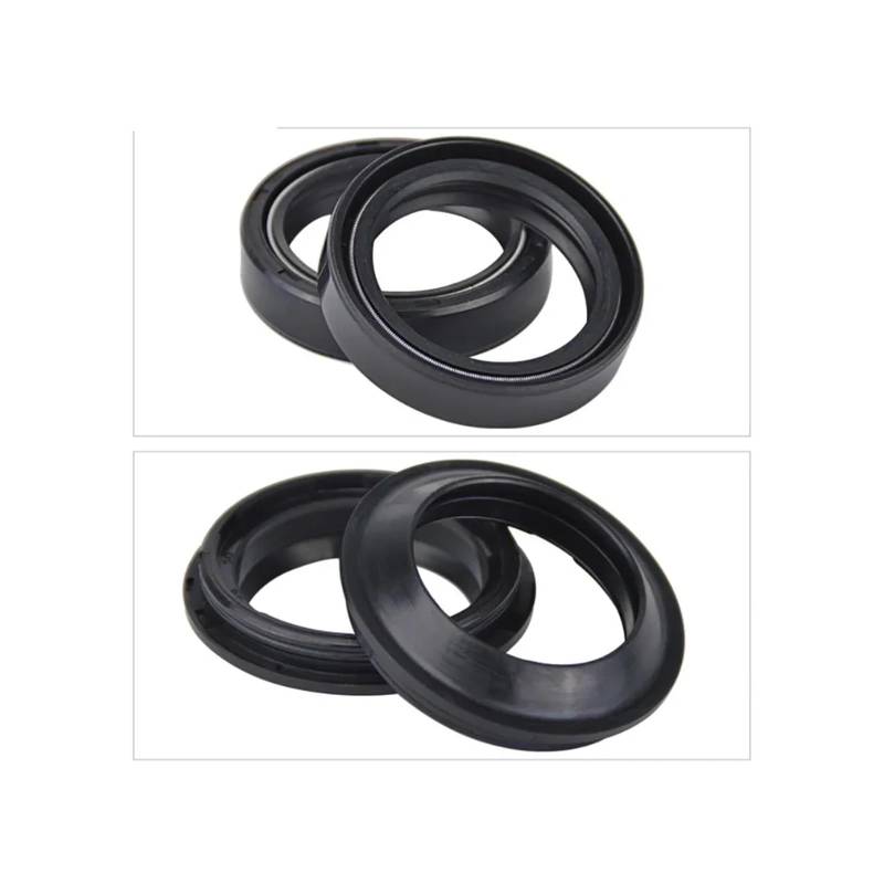 37x50x11 Gabel Stoßdämpfer Öldichtung Staubdichtung for CRF150R CRF230 F CBX250 CBR250R CBR500 CBR600F CBF250R CR80 CR85(2pcs Oil 2pcs Dust) von PGENDJHTE