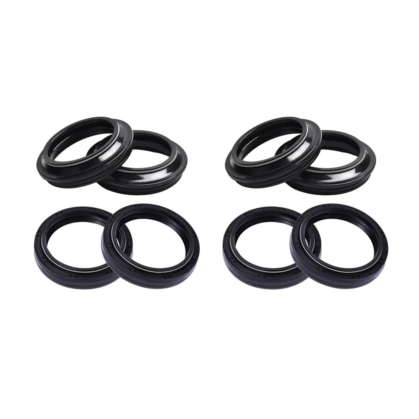 41x53x8 Motorrad Gabel Dämpfer Öl Dichtung 41 53 Staub Dichtung Lip for MT-07 MT07 MT-09 MT09 TRACER 700 900 FJ1100 FJ1200(4pc seal 4pc Cover) von PGENDJHTE