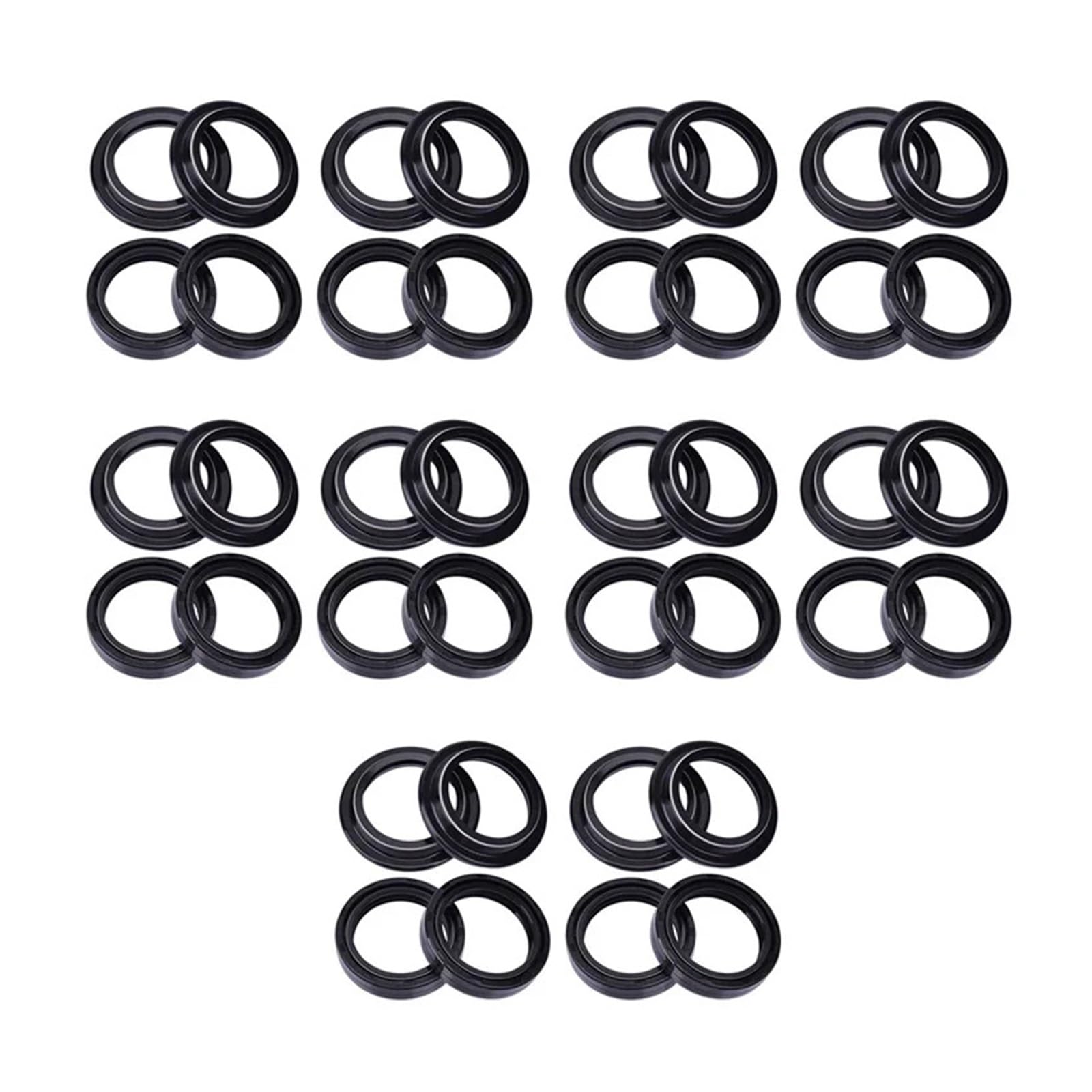 41x54x11 41 54 11 Motorrad Gabel Dämpfer Öl Dichtung & 41x54 Staub Dichtung Lip for SV650 SV650S SFV650 GLADIUS SV SFV 650(20pc seal 20pc cover) von PGENDJHTE