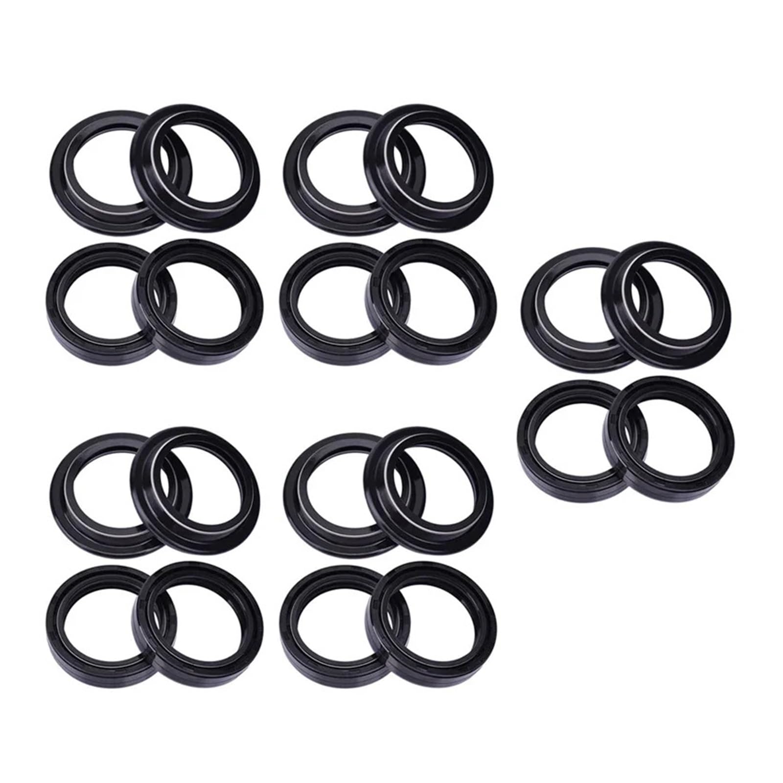 41x54x11 Motorrad Gabel Dämpfer Öl Dichtung 41 54 Staub Dichtung Lip for Z750 Z750R Z800 Z 750 800 VN800 EINE Vulcan VN 800(10pc seal 10pc cover) von PGENDJHTE