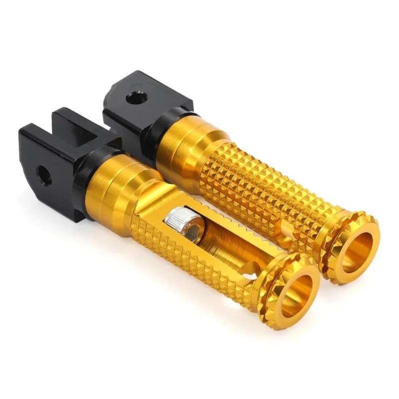 Motorrad Fußrasten Halterung Für DUCATI Für MONSTER 659 696 795 796 797 1100 Motorrad-Fußpedal-Ablageadapter Fahrer-Beifahrer-Fußrasten Motorrad Fußstütze(Gold) von PGQSQVTXF