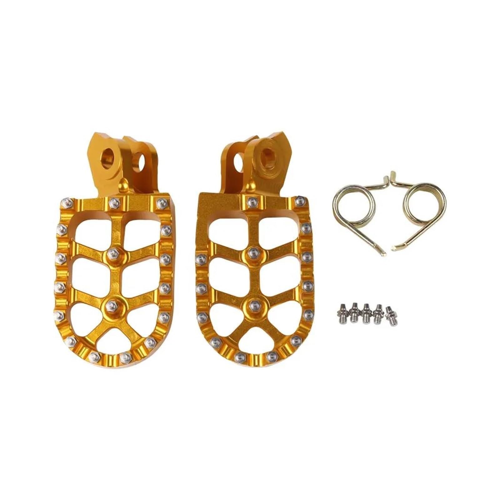 Motorrad Fußrasten Halterung Motorrad-Fußstütze Fußrasten Fußstützen Pedal Motorradteile Für Y&amaha XT660X XT 660X XT 660 X XT660 X Motorrad Fußstütze(Gold) von PGQSQVTXF