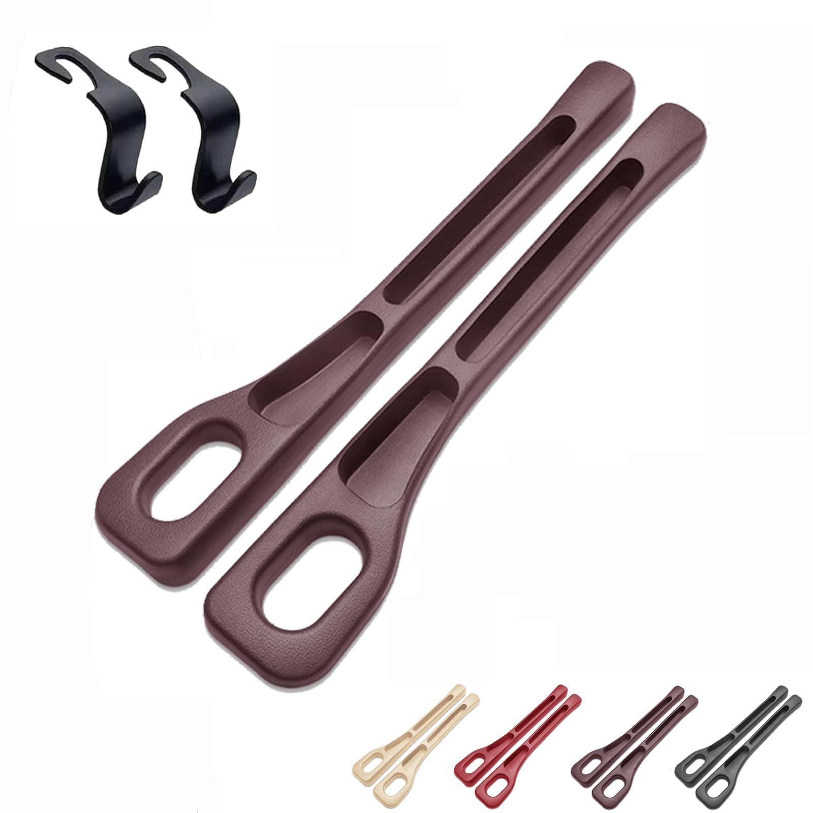 PGSLPH Vehicle-Mounted Gap Leak-Proof Filling Strip, Car Seat Gap Filler Organizer, Between Seat Car Gap Filler, for Most Cars Trucks SUV, with Car Rear Hook (Brown) von PGSLPH