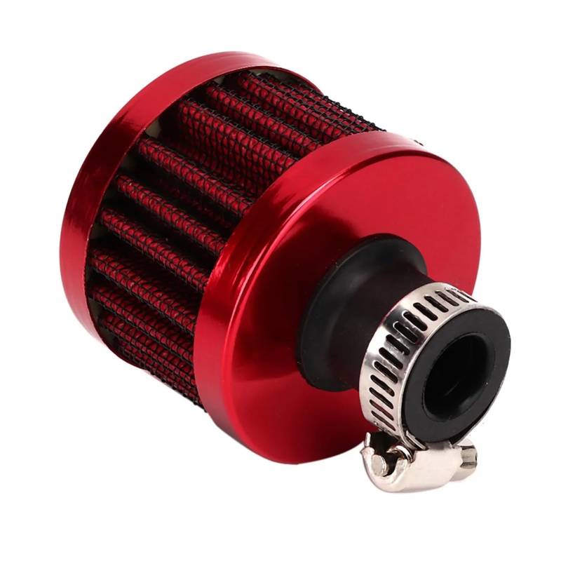 13 mm/0,5 Zoll Lufteinlassfilter Entlüftung Kurbelgehäuseentlüftung Universal Autozubehör Noire(Red) von PGVXEM