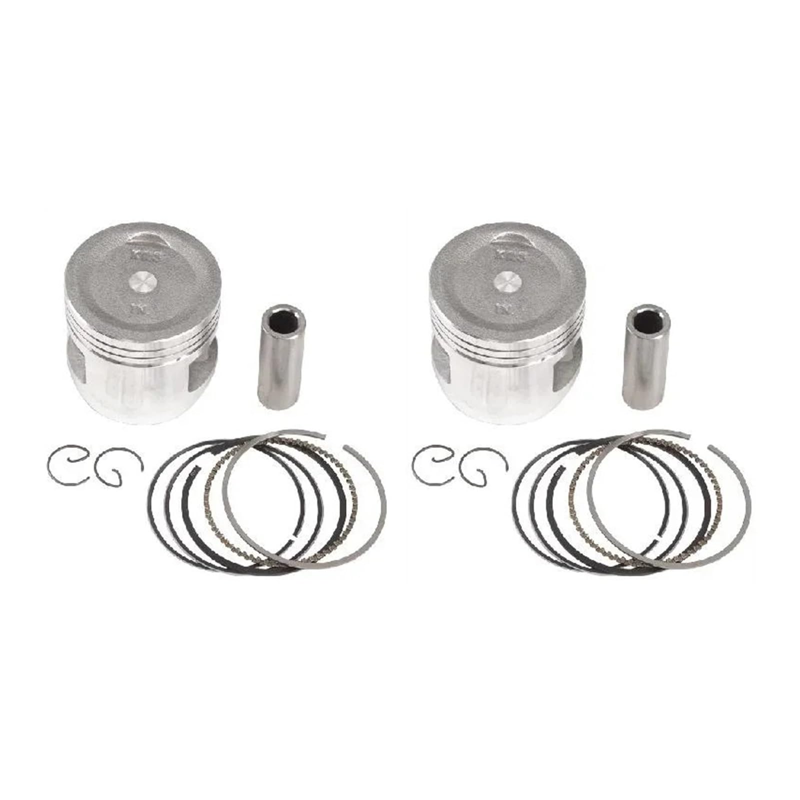 53mm 53,25mm 53,5mm 53,75mm 54mm Motorrad Kolben Und Kolben Ring Kit Kompatibel Mit CA250 CM250(2 Sets 53.25mm) von PGVXEM