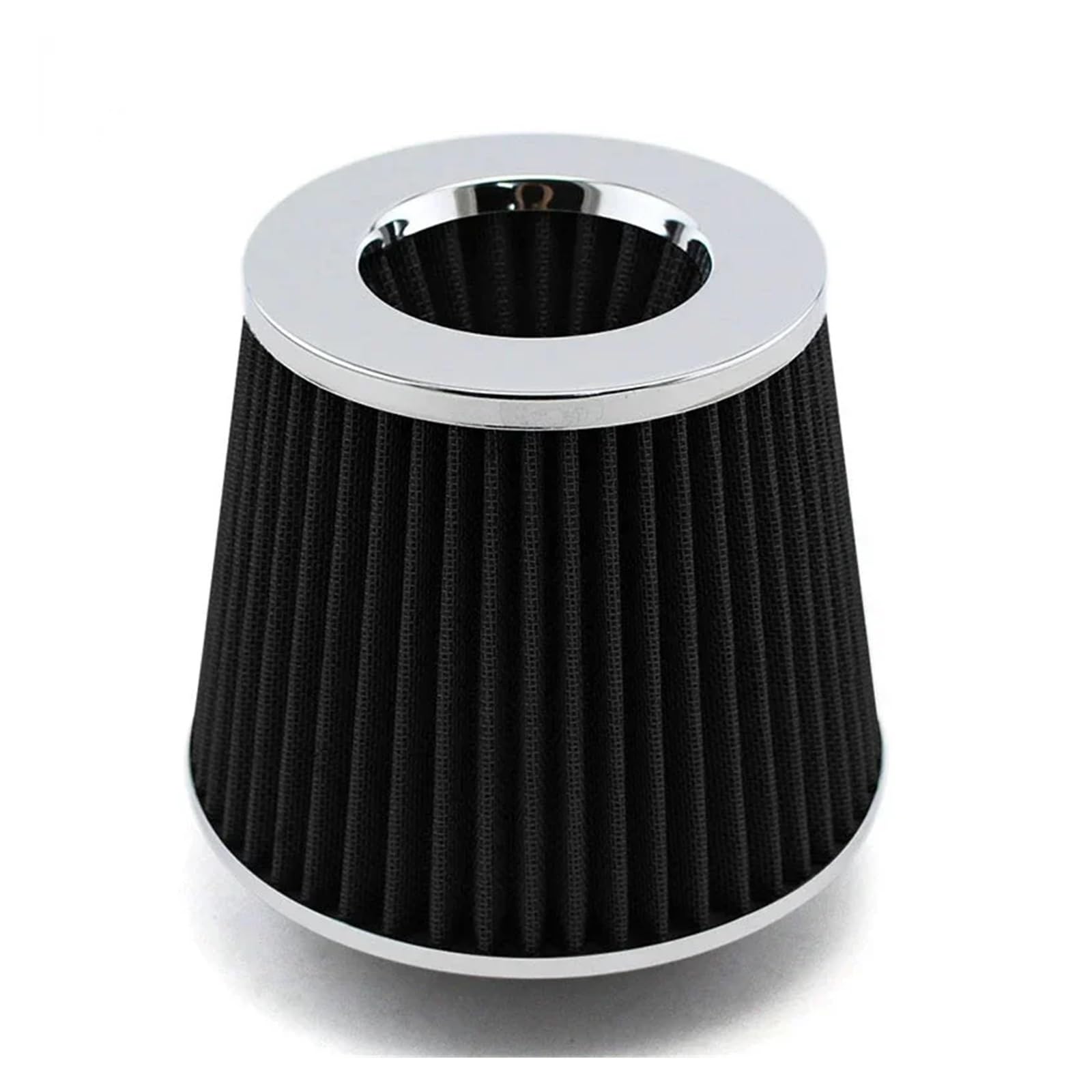 Lufteinlassfilter High Flow 76 mm Sport-Rennwagen-Tuning Kalter Pilzkopf 6-Zoll-Kegel-Luftfilter Universale(Silver) von PGVXEM