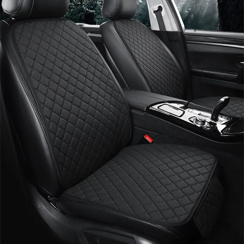 PGYREUGQ Auto SitzbezüGe Sets für M-G MG5 2021, Leinen Sitzschoner Vorne Hinten Sitzauflagen Atmungsaktiv SchonbezüGe ZubehöR,B/Black von PGYREUGQ