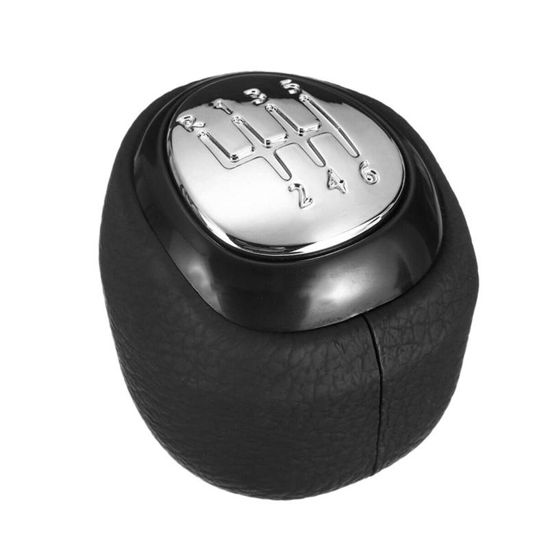 PHAKECDCYT 6 Gang Schaltknauf Leder Schalthebel passend for SAAB 93 9-3 SS 2003-2012 Car Styling Shift knob von PHAKECDCYT