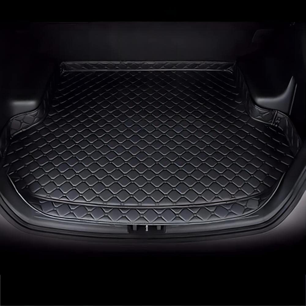 Auto Kofferraummatte Leder Mat für Volkswagen Beetle Cabriolet 2012-2020, Wasserdicht rutschfest Kratzfestem Auto Kofferraumwanne Schutzmatt,All-Black von PHASZ