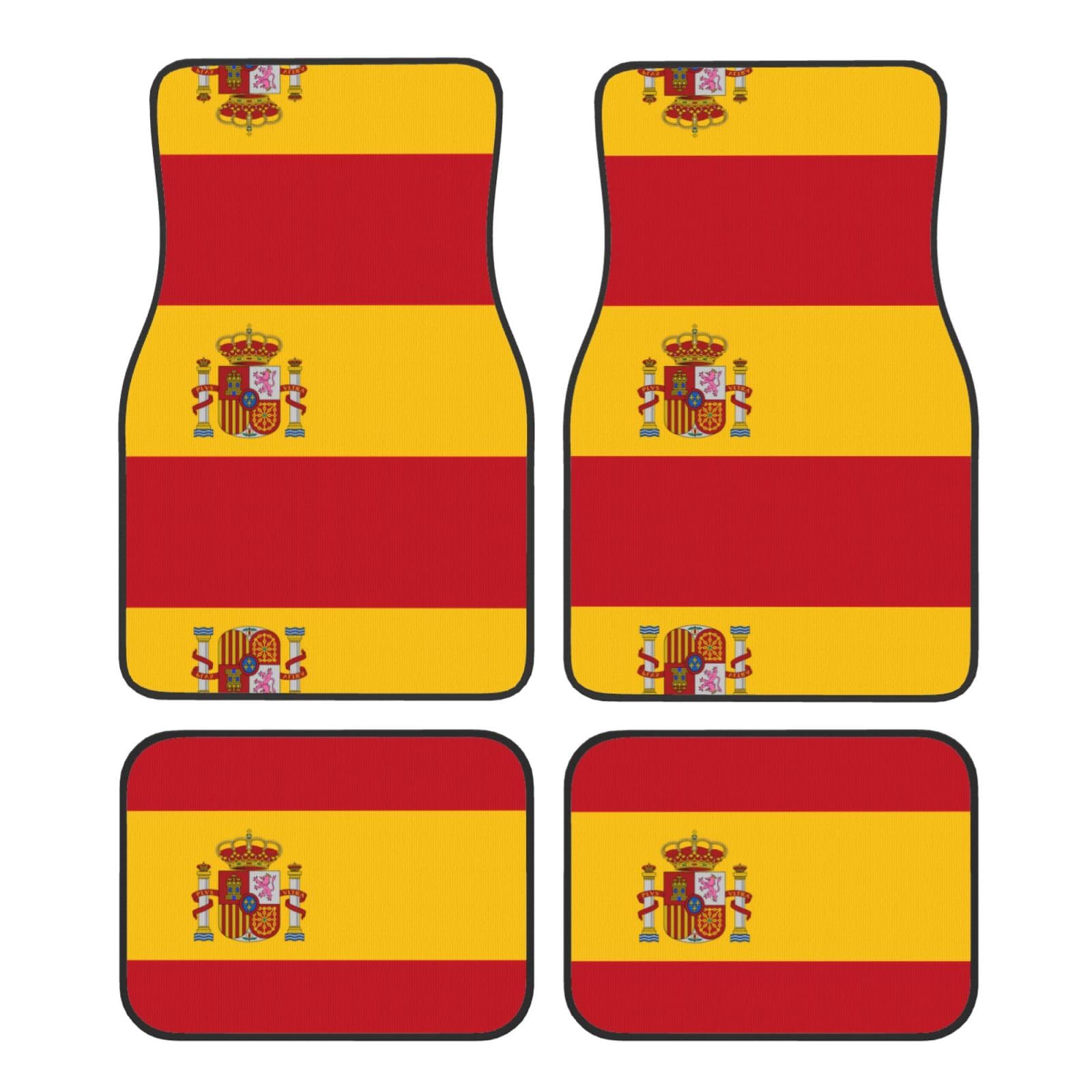 Phayah Universal Auto Fußmatten Set 4 teilig Spanien Flagge von PHAYAH