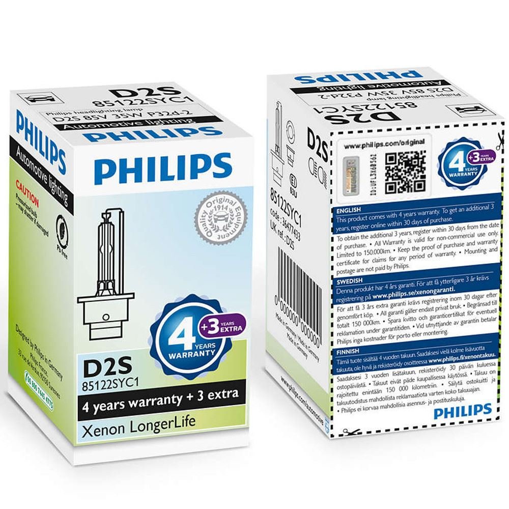 D2S 35W P32d2 LongerLife 4300K Xenon 1st. Philips von PHILIPS