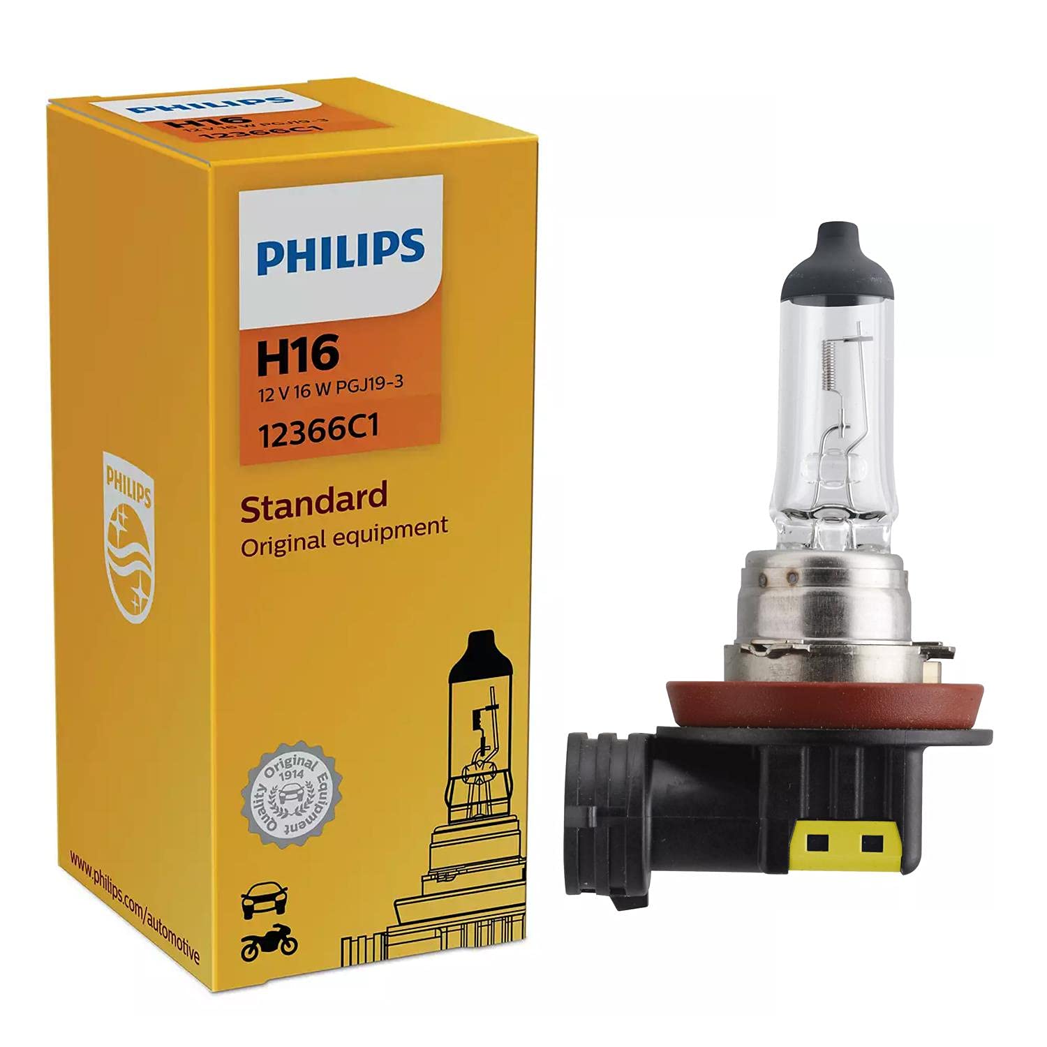 H16W 12V 19W PGJ193 1st. Philips von PHILIPS