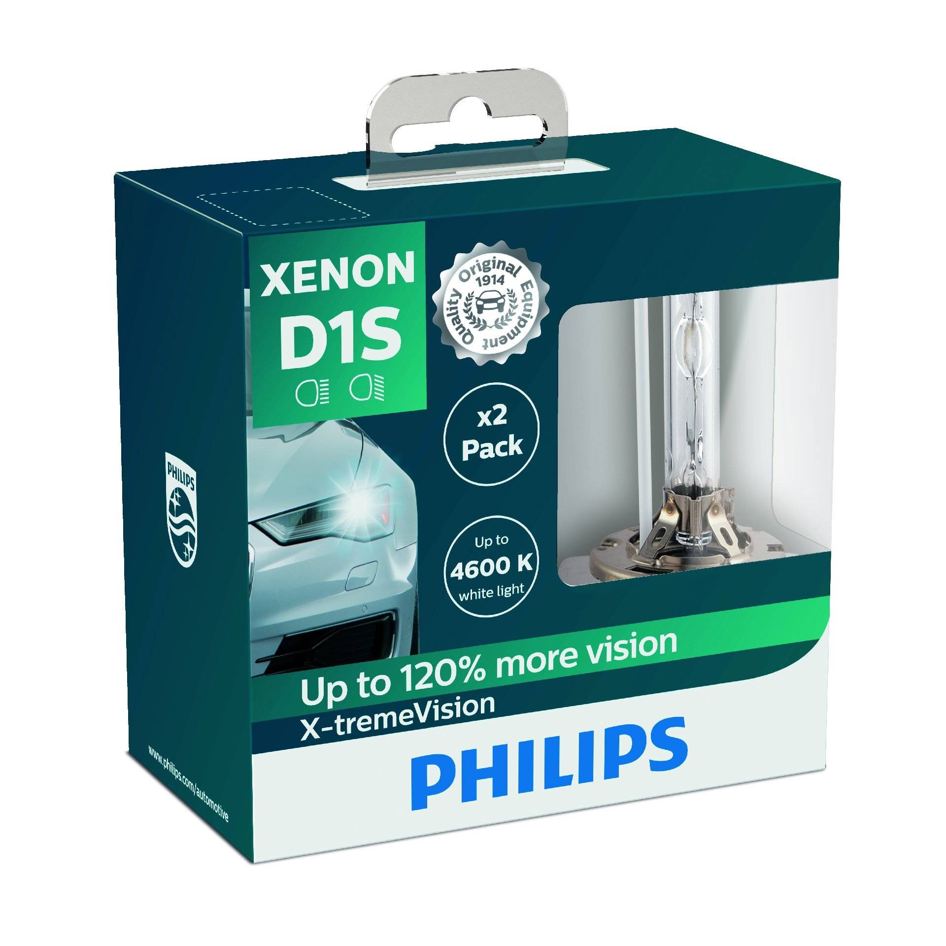 Philips 85415XVS2 Xenon-Scheinwerferlampe X-tremeVision D1S, Doppelset von PHILIPS