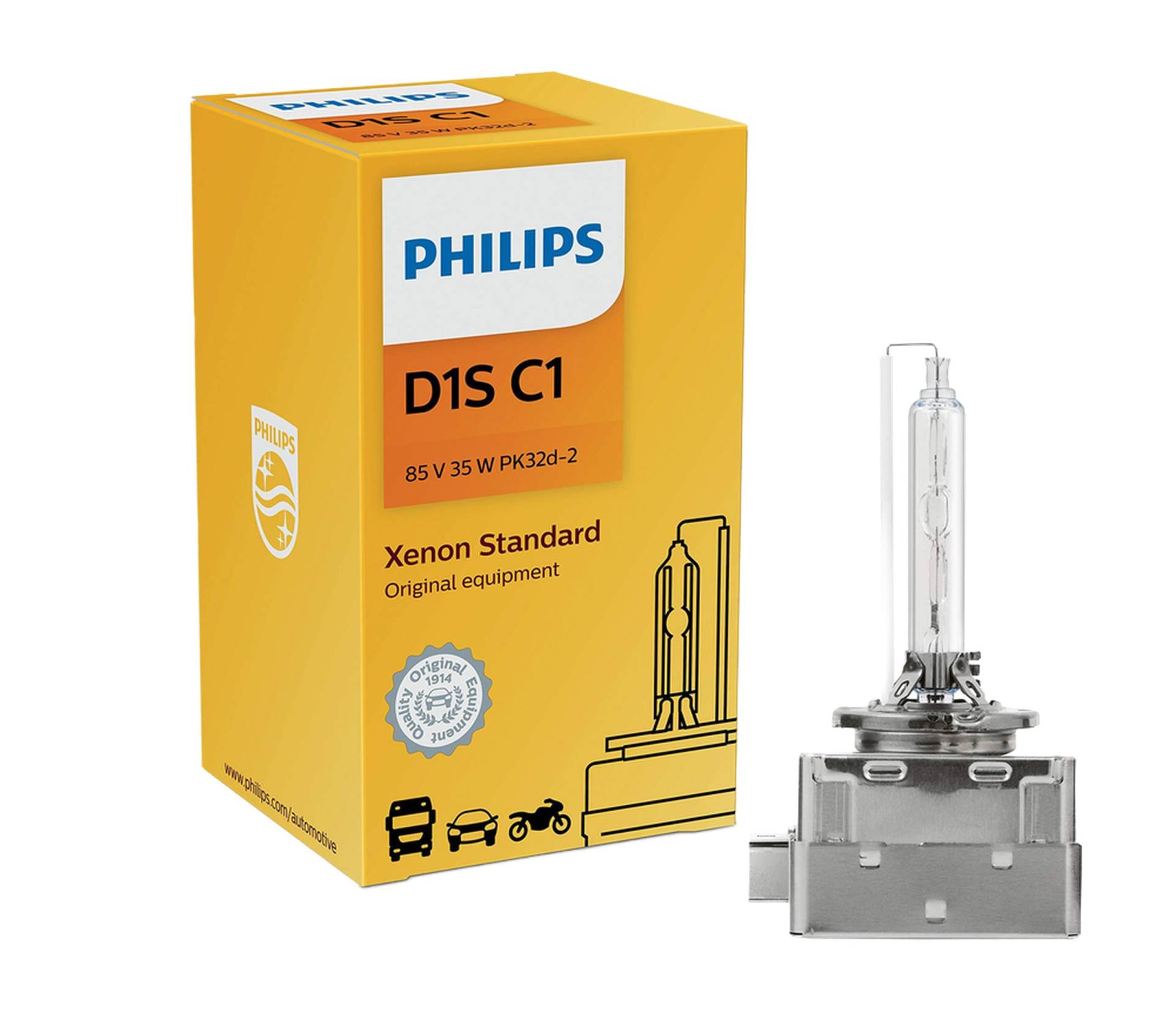 Philips Automotive Germany PHILIPS OEM 4300K D1S Bulb 85415C1 35W DOT Germany by ALI - Pack of 1 von PHILIPS