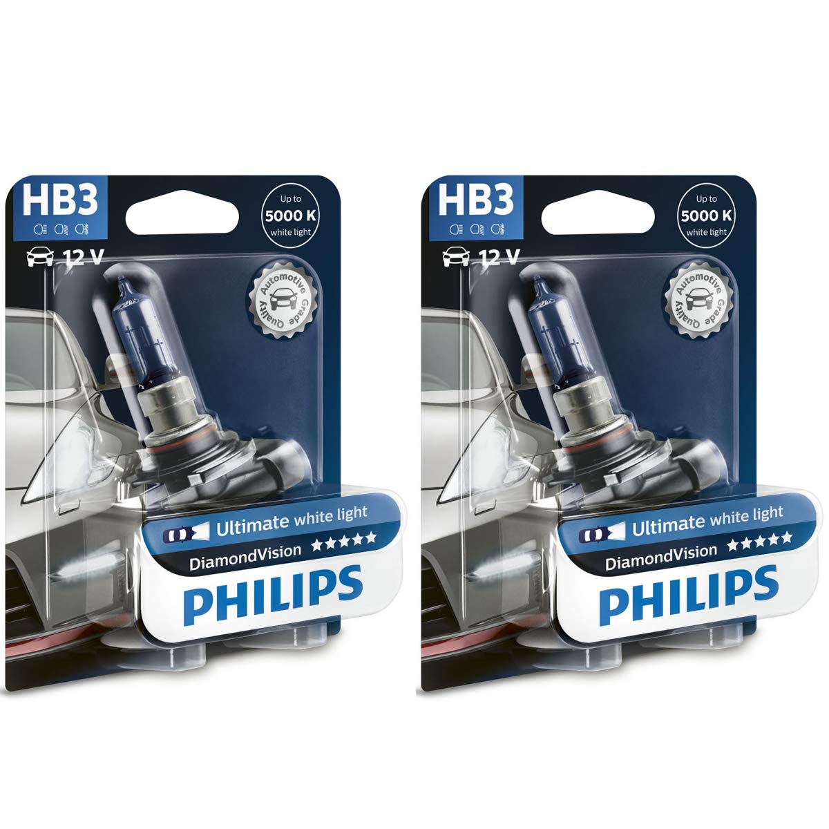 Philips Diamond Vision 9005 HB3 Halogen HID Bulbs (Pack of 2) von PHILIPS