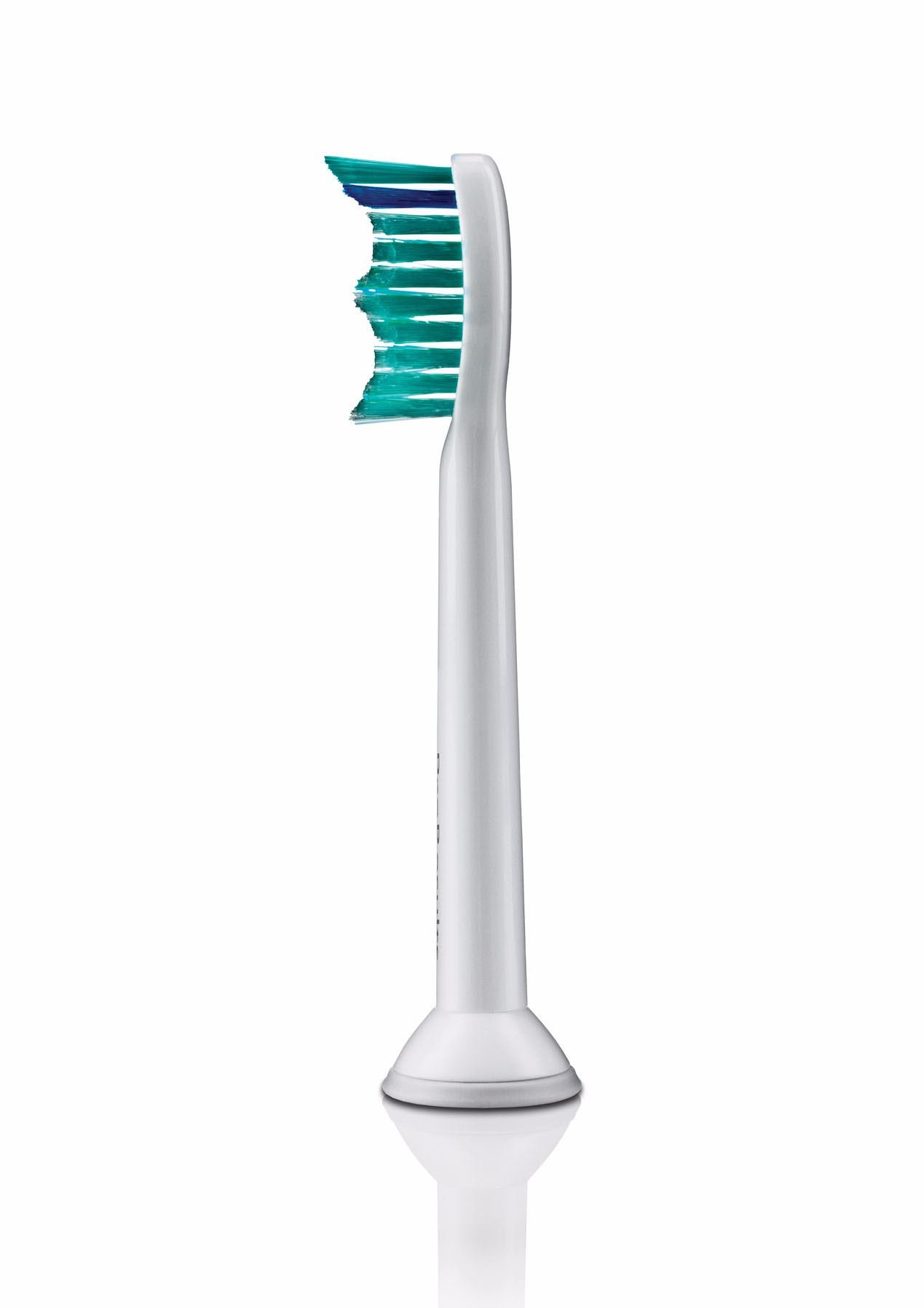 Philips Sonicare Ersatzbürsten Original ProResults HX6011/02 gelangen an schwer erreichbare Stellen & passen auf jede Sonicare Zahnbürste mit Aufsteck-System – 1er Pack, Standard, Weiß von PHILIPS