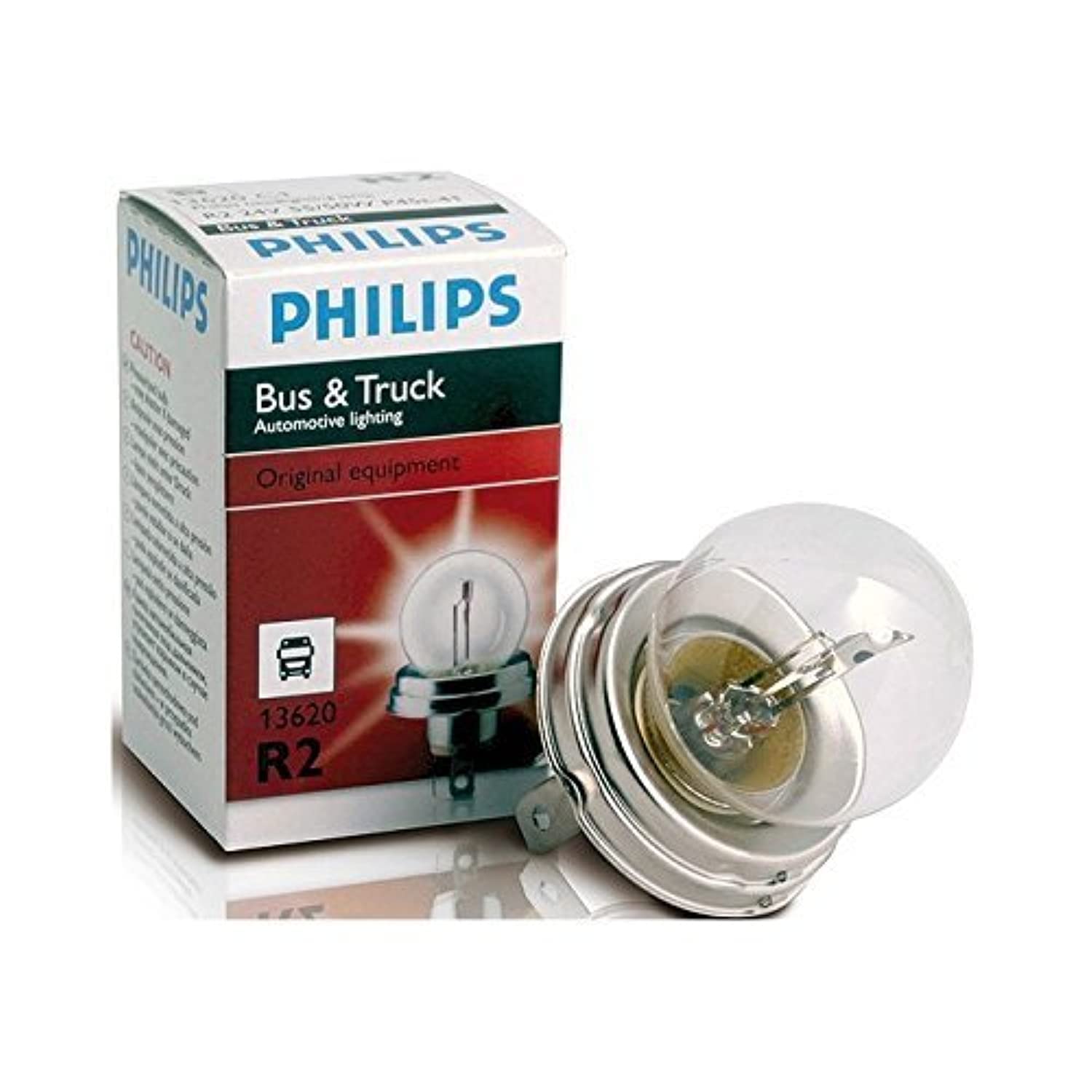 Ring Automotive P13620 Scheinwerferbirne, asymmetrisch, 24 Volt, 55/50 Watt, P45t von PHILIPS