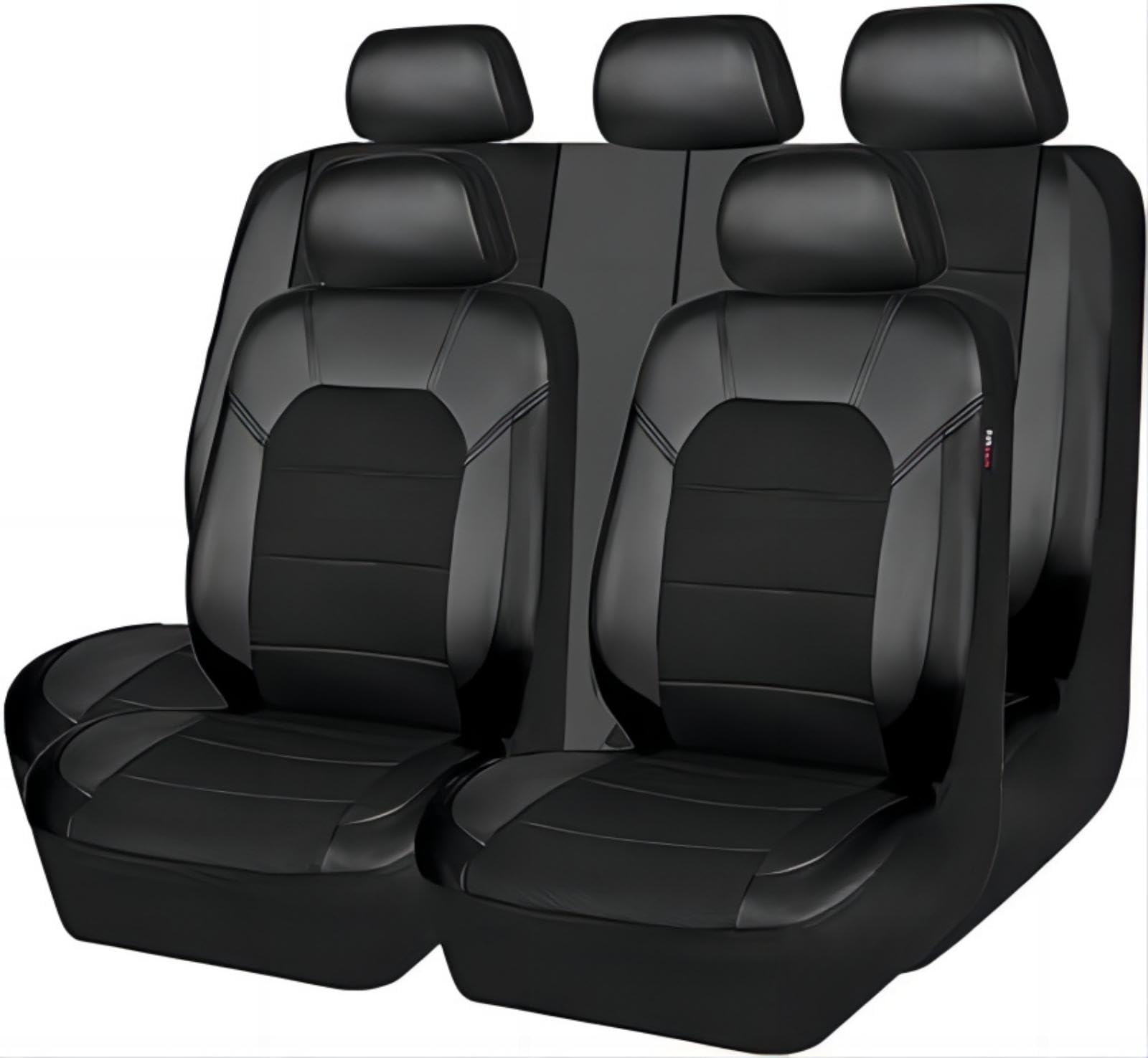 PHOENIX95 Auto Sitzbezüge Sets für Toyota Yaris Cross SUV 2021 2022 2023 2024, Allwetter rutschfest Wasserdicht Atmungsaktiv Sitzschutz, Leicht zu Reinigen, Auto Zubehör,Black von PHOENIX95