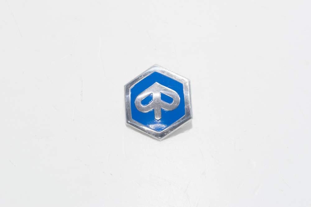 Emblem Piaggio, blau, silber, Ø 42 mm, zum Stecken, 1B003766 von PIAGGIO