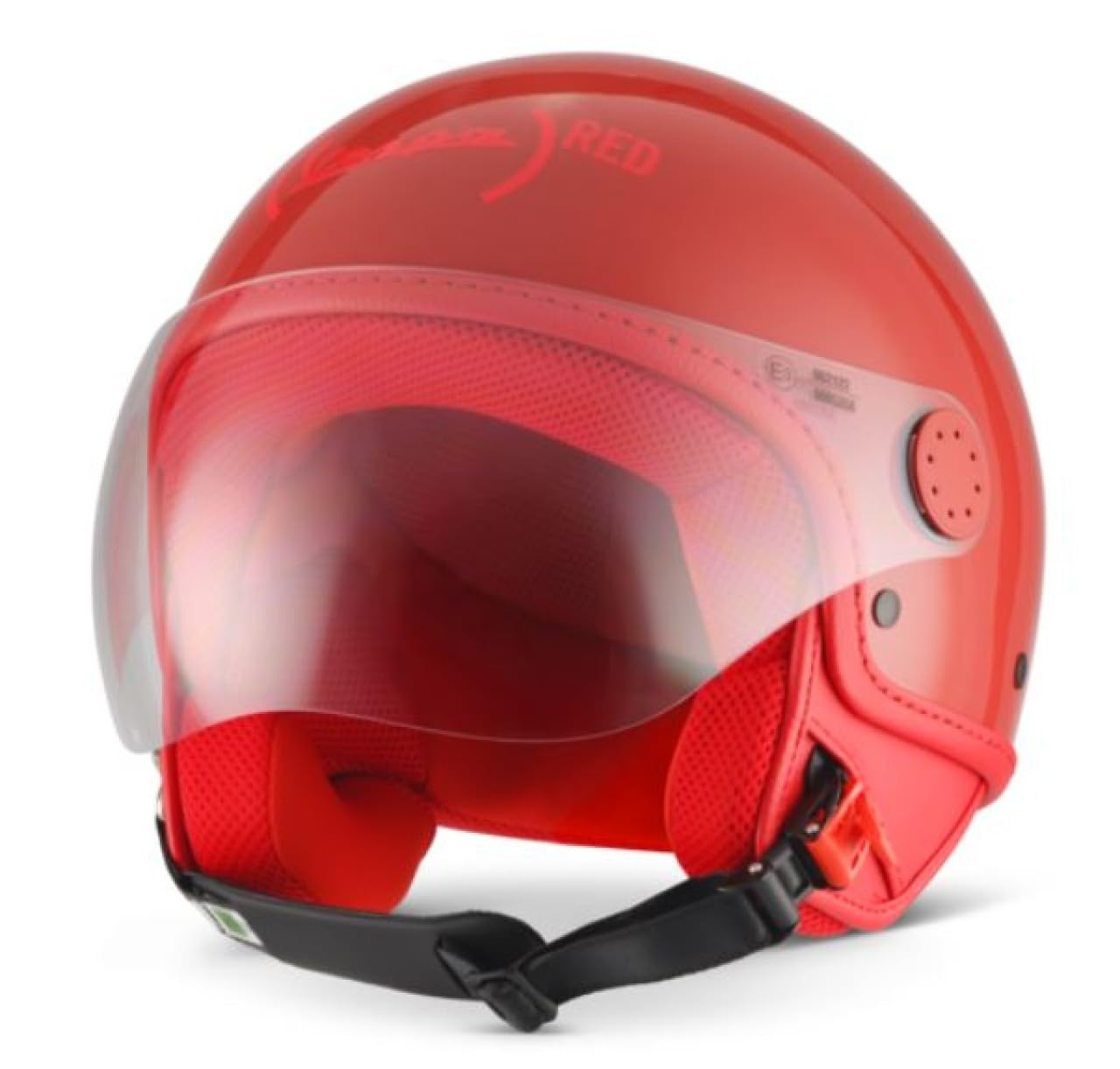 Jethelm Piaggio original Visor 4.0 Demi Jet für Vespa Fahrer mit ECE 22.06 Zulassung ((red) Special Edition, L1) von PIAGGIO